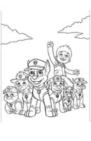 Paw Patrol kleurplaat 15